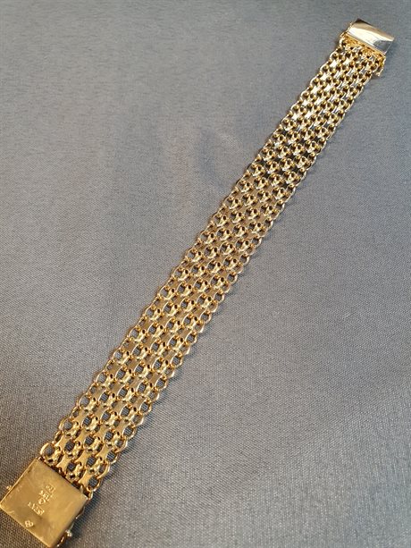X-länk armband fyrradigt 19cm 41,3gr 18K